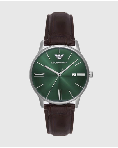 Emporio Armani - Brown Analogue Watch