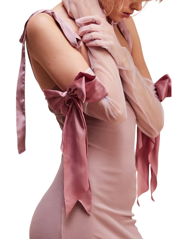 High Heel Jungle - Mademoiselle Bow Glove - Blush