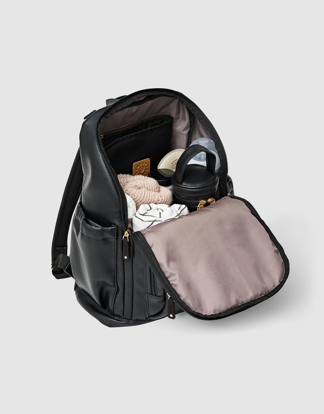 Pretty Brave - CHLOE BACKPACK Black Pebbled