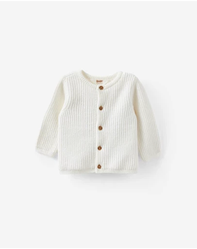 Cotton On Kids - Baby Organic Blend Knit Cardigan