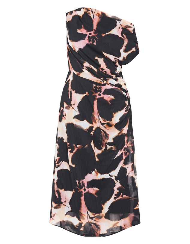 City Chic - Vivid Print Maxi Dress - Sunset Bloom