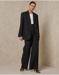 AERE - Oversized Linen Blazer