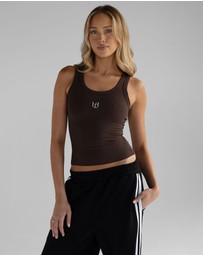 Leelo Active - Ribbed Logo Tank