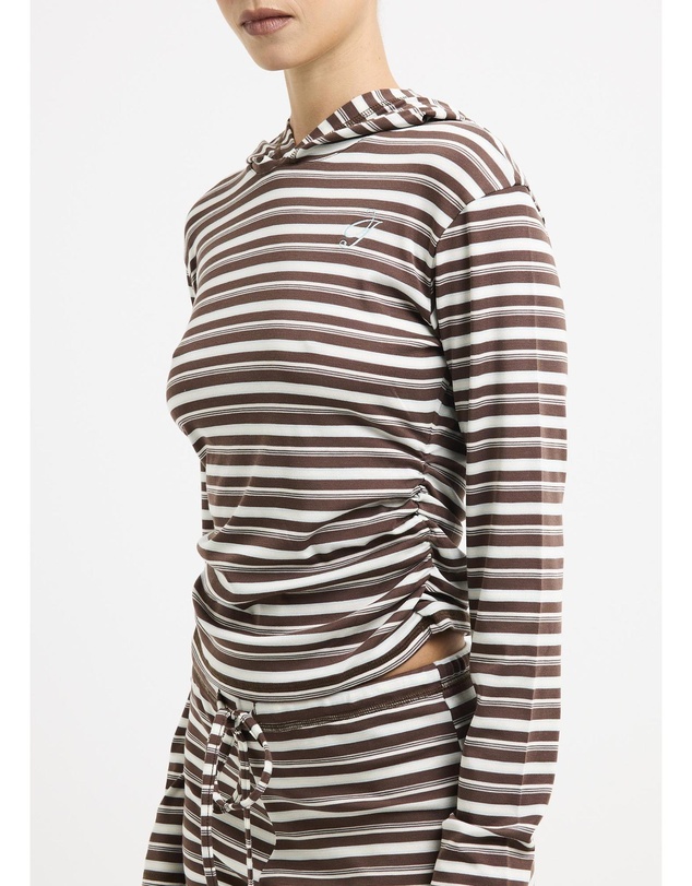 Insight - Axelle Stripe Hooded Top