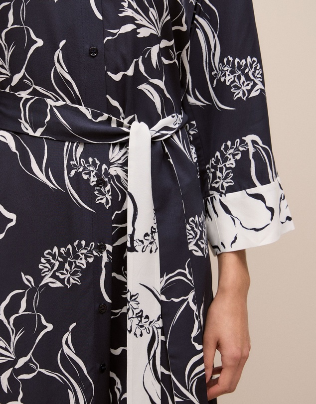 Trenery - Iluna Spliced Shirt Dress in Night Sky
