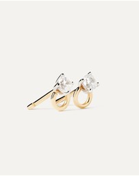 PDPAOLA - Diamonds and Gold Ari Stud Earrings