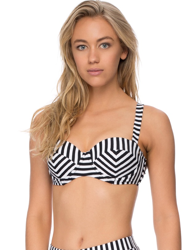 All About Eve - Vert Stripes Bra Top