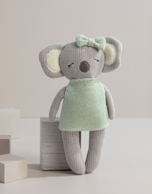 Living Textiles - Knitted Animal Toy- Kimmy the Koala
