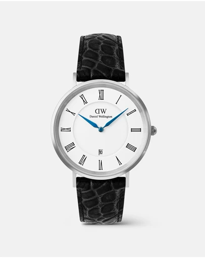 Daniel Wellington - Classic 40mm Roman Numerals Date Croc Belly