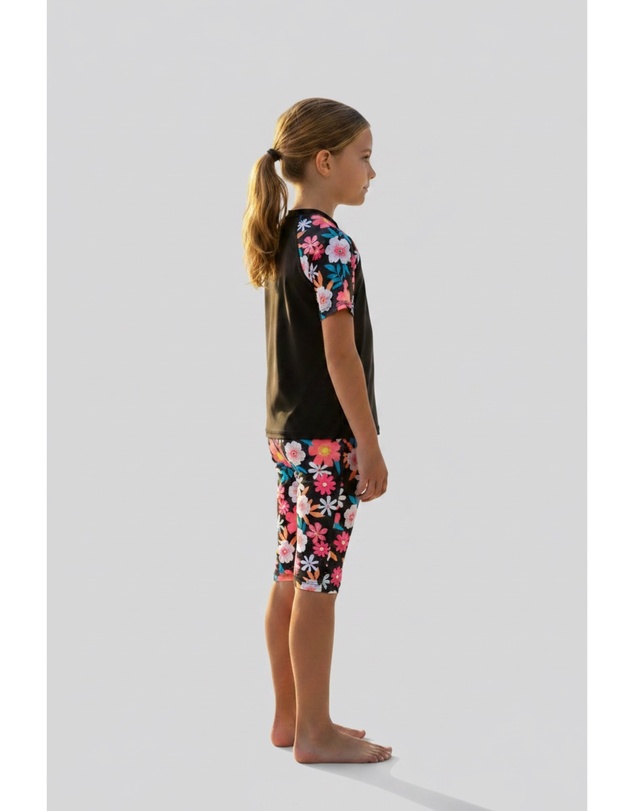 Modest Mermaid - Midnight Bloom Girls Set SPF50+