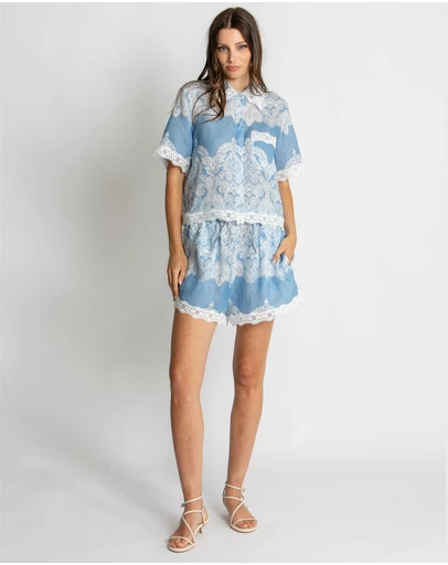 KACHEL - Isla Lace Trim Short