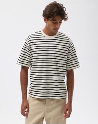 AERE - Heavyweight Stripe SS Tee