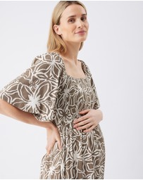 Ripe Maternity - Alona Shirred Dress