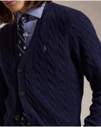 Polo Ralph Lauren - Cable-Knit Wool-Cashmere Cardigan - ICONIC EXCLUSIVE