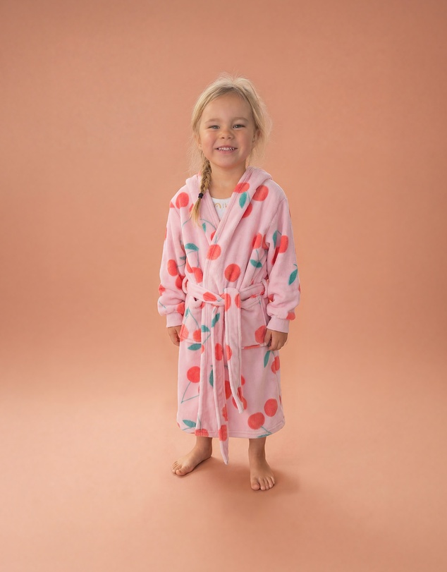 Linen House Kids - Plush Cherrylicious Kids Robe
