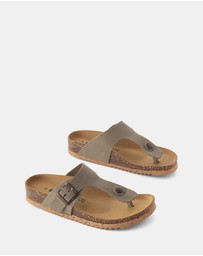 BioNatura - Devina Leather Thong Sandals