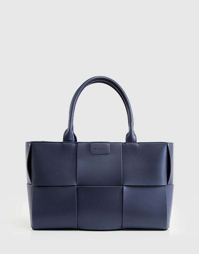 Belle & Bloom - Long Way Home Woven Tote - Navy