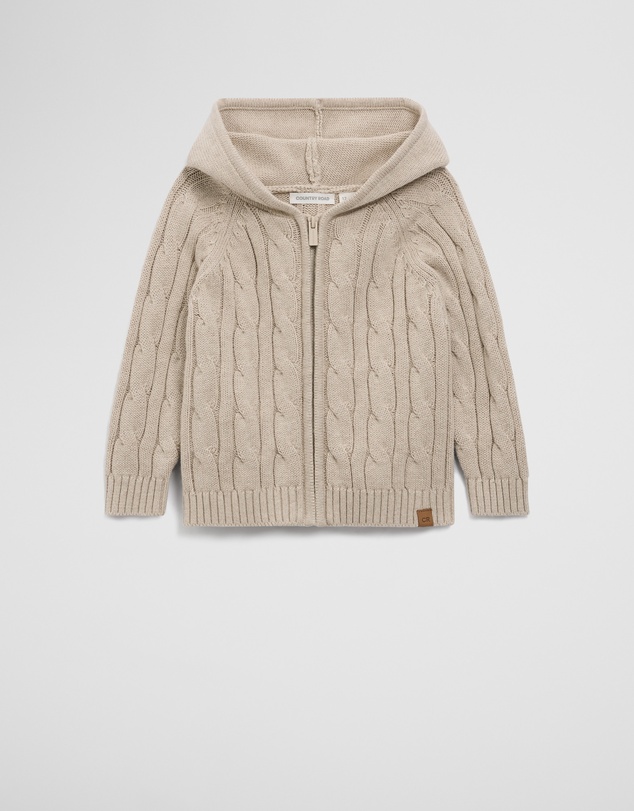 Country Road - Hooded Zip Through Cardigan