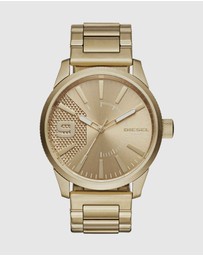 Diesel - Rasp Gold Tone Analogue Watch