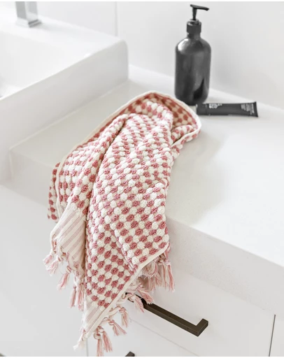 Miss April - Pompom Hand Towel