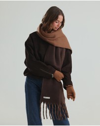 Morgan & Taylor - Hannah Reversible Scarf in Brown