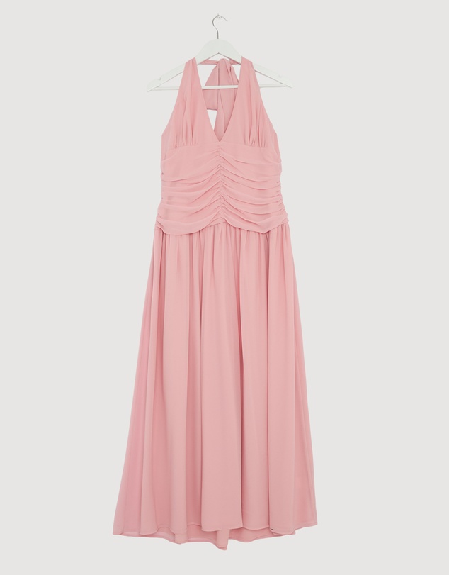 Revibe - Repaired CHANCERY Talara Halter Maxi Dress - AU 12