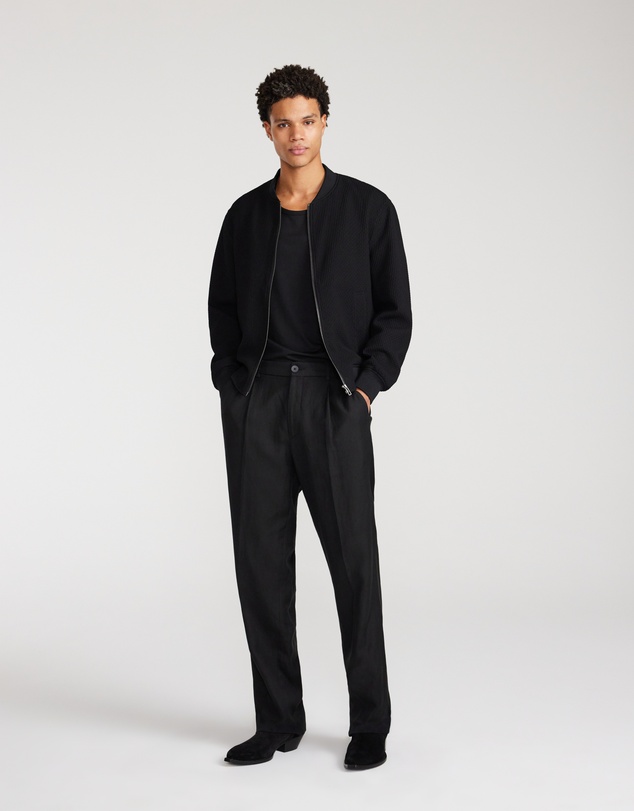 Calibre - Textured Bomber Jacket Black