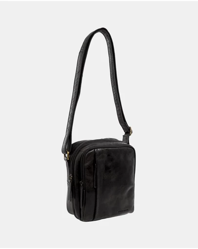 Pierre Cardin - Pierre Cardin Men's Leather Classic Crossbody Bag