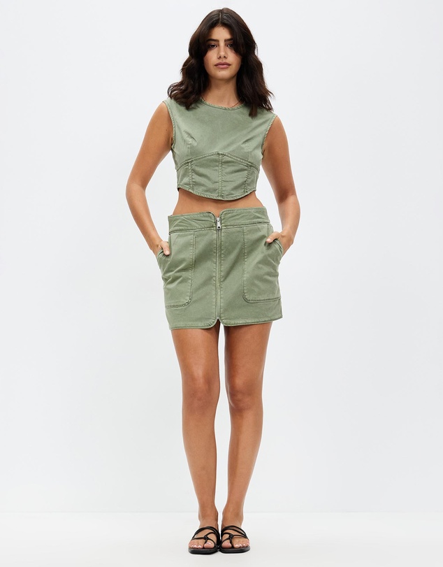 Third Form - Uniform Zip Up Skirt