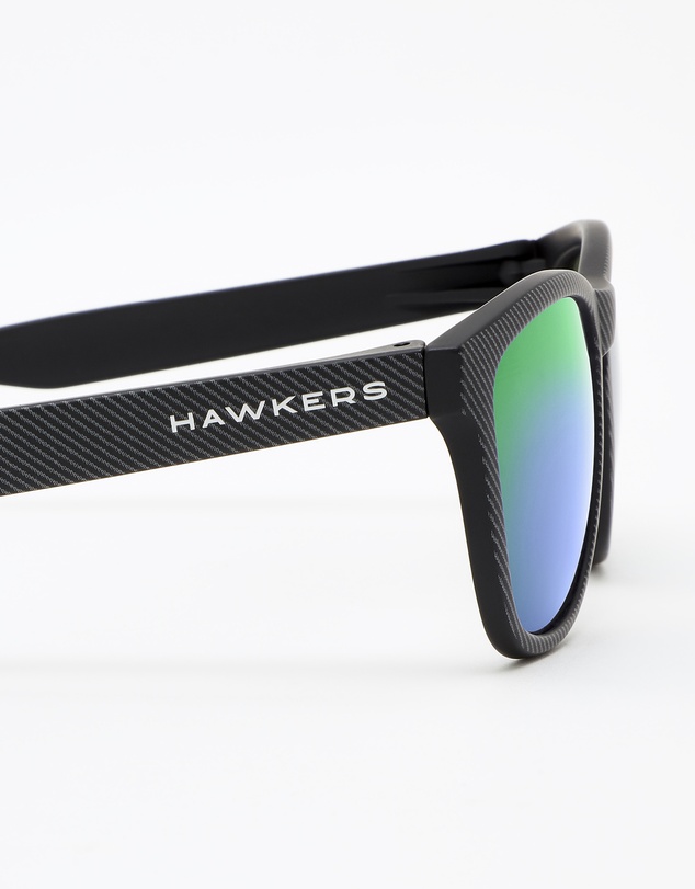 Hawkers Co - HAWKERS - Polarized Black Emerald ONE CARBONO  Sunglasses for Men and Women UV400