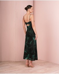Azzurielle - Eliza Printed Mesh Maxi Dress