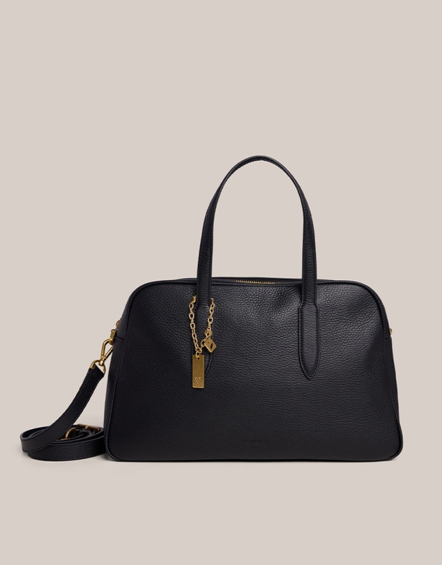 VESTIRSI - Vera Black Medium Bowler Bag