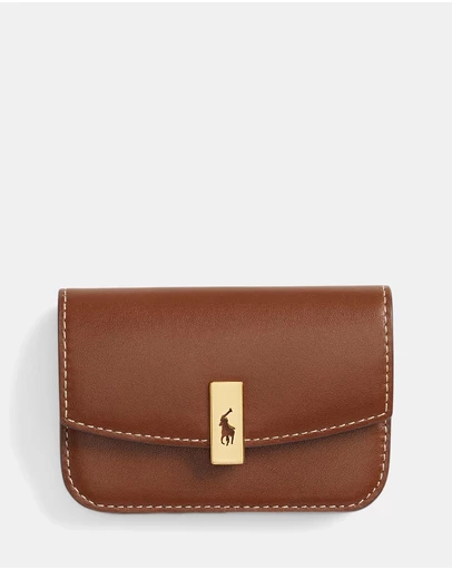 Polo Ralph Lauren - Polo ID Leather Fold-Over Card Case - The ICONIC Exclusive