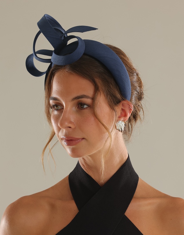 Morgan & Taylor - Mel Fascinator in Navy Blue