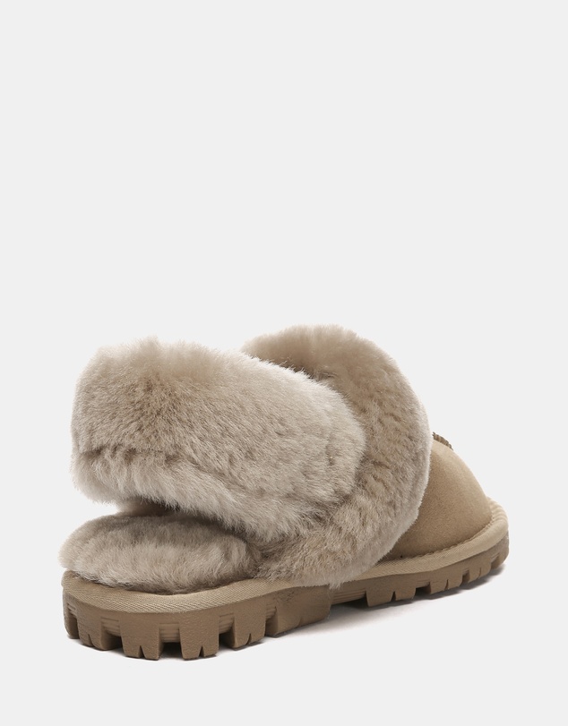 EVERAU - Australian Shepherd Ugg Waffle Fluffy Double Faced Sheepskin Upper House Shoes