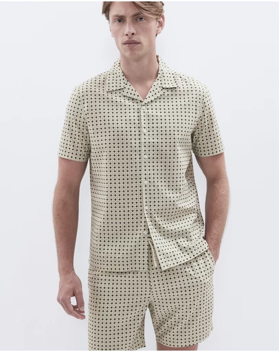 UNISON - Tile Geo Regular Fit Shirt