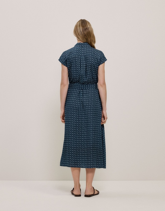 Trenery - Cavelle Cap Sleeve Shirt Dress in Night Sky