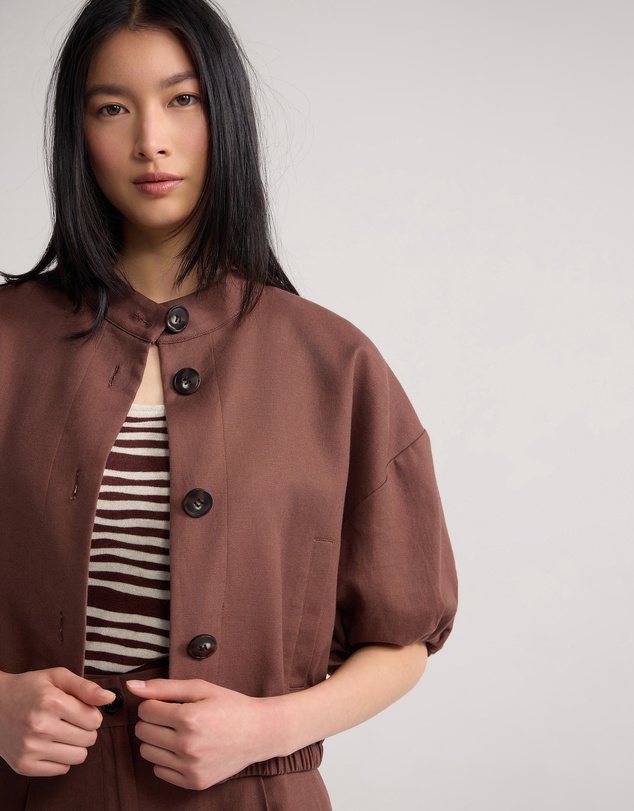 Oxford - Sasha Short Sleeve Crop Jacket