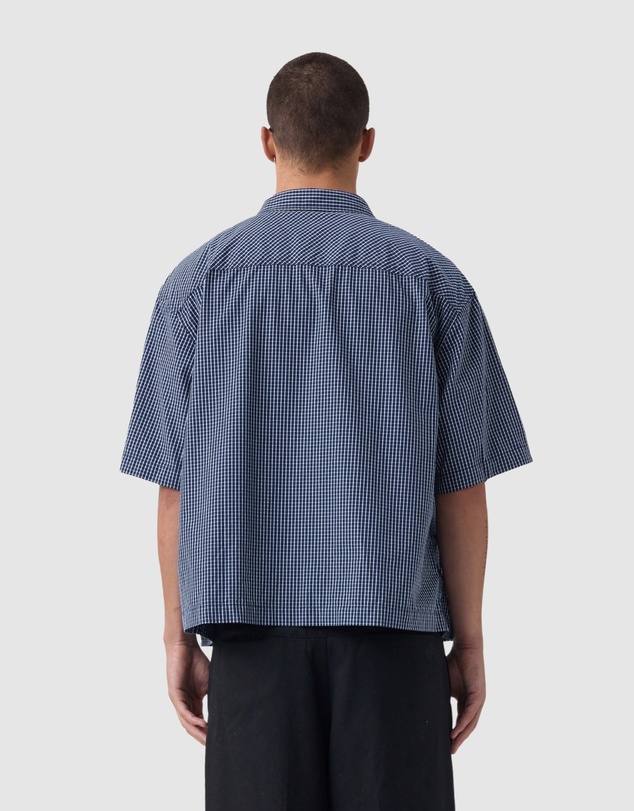 Zanerobe - Box Crop Shirt Navy Check
