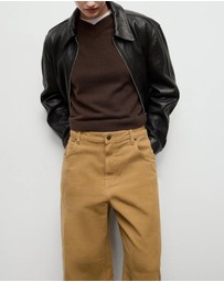 M.N.G - Wide-Leg Low-Rise Corduroy Jeans
