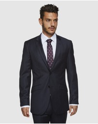 Kelly Country - Navy Pinstripe Wool Suit Set