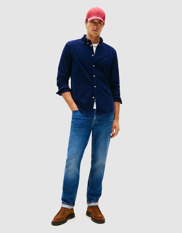 Tommy Hilfiger - Regular Fit Flag Embroidery Corduroy Shirt