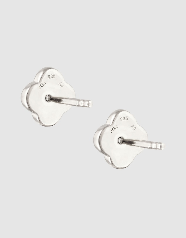 Kuzzoi - ICONIC EXCLUSIVE - Cloverleaf Stud Earrings in 925 Sterling Silver
