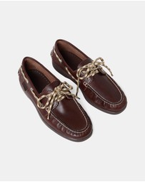 Loeffler Randall - Franco Leather Boat Loafer