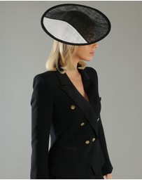Morgan & Taylor - Niah Plate Fascinator in Black
