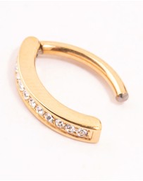 Lovisa - Gold Plated Titanium Curved Belly Ring