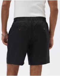 AERE - Holt Pleated Linen Shorts
