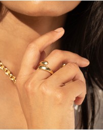 Mestige - Sheathe Ring - 18K Gold Plated