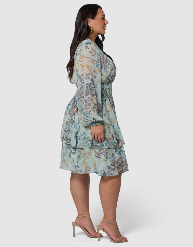 Pink Dusk by Curve Project - Flirty Mini Dress