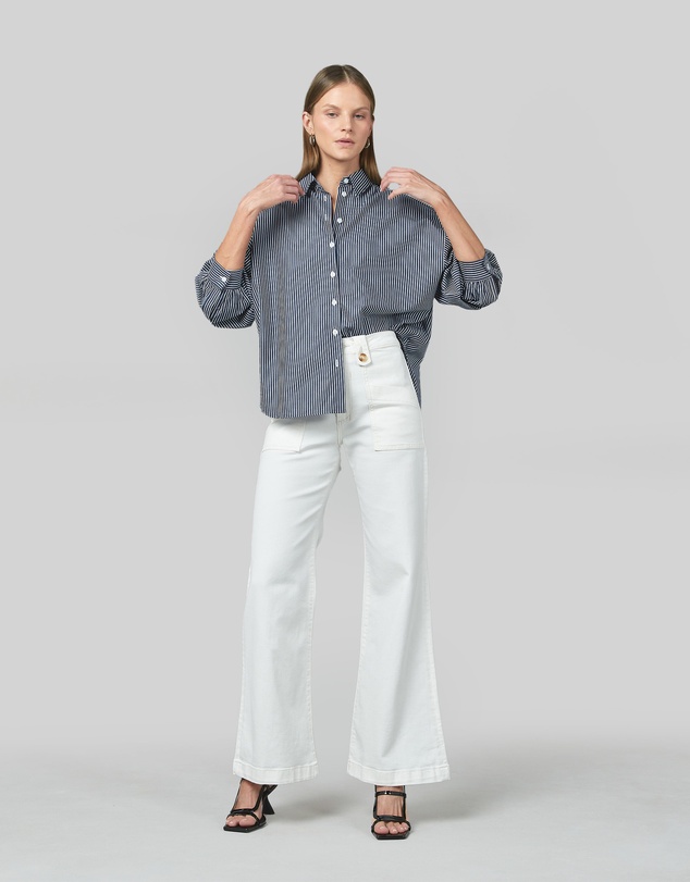 DRICOPER DENIM - Elma Navy Stripe Shirt